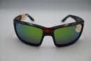 COSTA DEL MAR MEN'S SUNGLASSES, TORTOISE GREEN MIRROR 580G POLARIZED - Like New