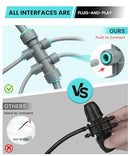 MIXC 230FT DRIP IRRIGATION SYSTEM KIT QUICK-CONNECT REPEATABLE ASSEMBLY - GRAY - Like New