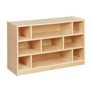 ECR4KIDS MOBILE BLOCK STORAGE CART, MEDIUM, CLASSROOM FURNITURE, NATURAL - Like New