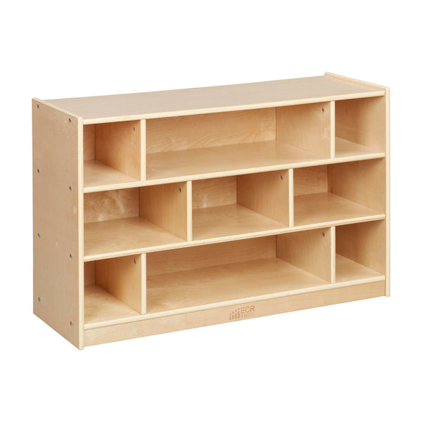 ECR4KIDS MOBILE BLOCK STORAGE CART, MEDIUM, CLASSROOM FURNITURE, NATURAL - Like New