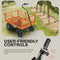 SuperHandy Electric-Assist Garden Cart - All-Terrain 5.7 Cu Ft Utility Wagon,