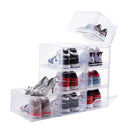 ATTELITE Clear Shoe Box Set of 8 Stackable Plastic Box,8PCs TMM YLY2046 - Clear - Like New