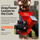 SuperHandy Wood Chipper Shredder Mulcher - Heavy-Duty 7HP, 3-in-1 Multi-Function