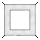 Arrowhead Outdoor Attachable Mesh Shelf 12'x12' Pop-up Canopy Easy Setup - Black - Like New
