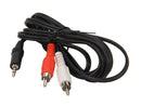 C2G 40423 6 ft. Value Series One 3.5mm Stereo Male to Two RCA Stereo Male