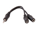 C2G 40426 6" Value Series One 3.5mm Stereo Male To Two 3.5mm Stereo Female