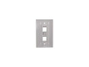 C2G 03411 Two Port Keystone Single Gang Wall Plate