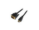 StarTech.com HDMIDVIMM10 10 ft. Black Connector A: 1 - 19 pin HDMI