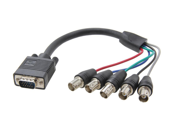 StarTech.com VGABNCMF1 Coax HD15 VGA to 5 BNC RGBHV Monitor Cable