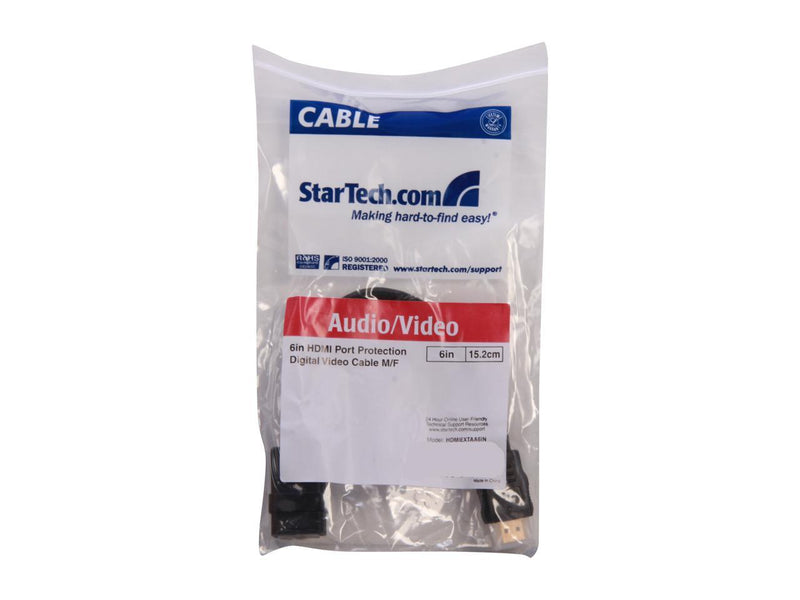 StarTech.com HDMIEXTAA6IN 6 in. Black Connector A: 1 - HDMI Male

Connector B: 1
