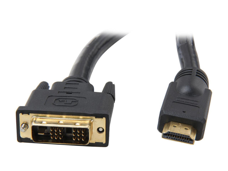 StarTech.com HDMIDVIMM20 Black HDMI to DVI-D Cable Male to Male