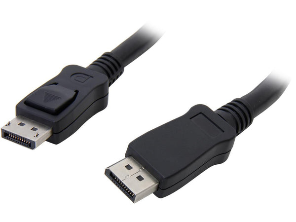 StarTech.com DISPLPORT20L 20 ft Black DisplayPort Cable with Latches - M/M Male