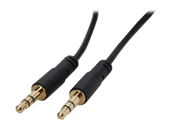 StarTech.com MU15MMS Slim 3.5mm Stereo Audio Cable Male to Male