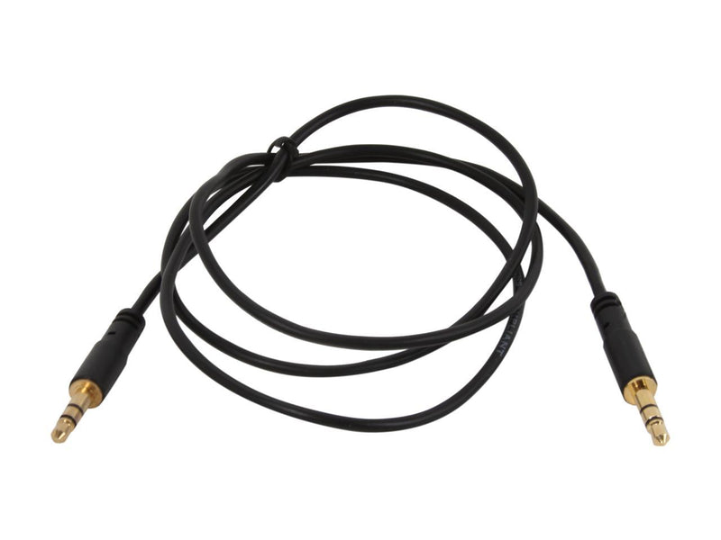 StarTech.com MU3MMS Slim 3.5mm Stereo Audio Cable Male to Male