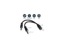 StarTech.com MUYHSFMM 3.5mm 4 Pin to 2x 3 Pin 3.5mm Headset Splitter Adapter