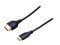 StarTech.com HDMIACMM3S Black Slim High Speed HDMI® Cable with Ethernet Male to