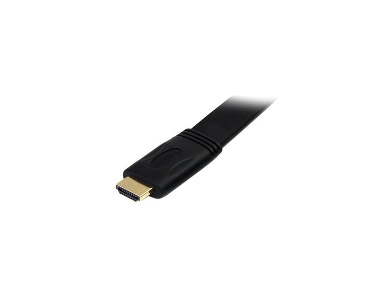 StarTech.com HDMIMM6FL Black Flat High Speed HDMI Cable with Ethernet Male to