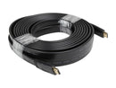 StarTech.com HDMIMM25FL Black Flat High Speed HDMI Cable with Ethernet Male to