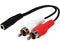 StarTech.com Model MUFMRCA 6" Stereo Audio Cable - 3.5mm Female to 2x RCA Male