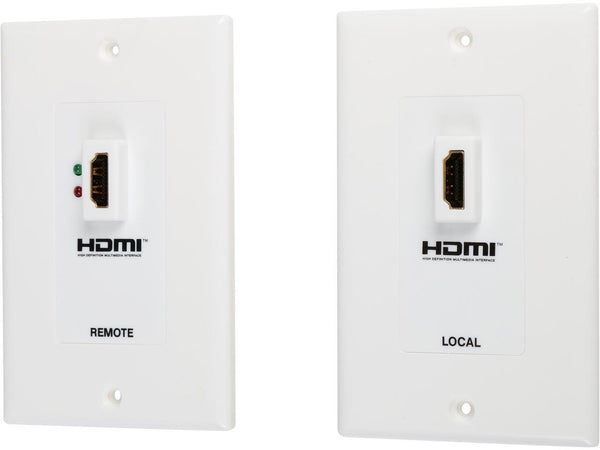 Tripp Lite P167-000 F-F HDMI Over Cat5 Active Extender Wall Plate Kit - White