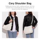 COACH WOMEN'S SOFT PEBBLE LEATHER CARY SHOULDER BAG SIZE WOMEN ONE SIZE - CHALK - Brand New