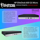 HP PRODESK 600 G5 DESKTOP MINI I5-9500T 2.20GHZ 16GB 512GB SSD WIN 11 BLACK - Like New