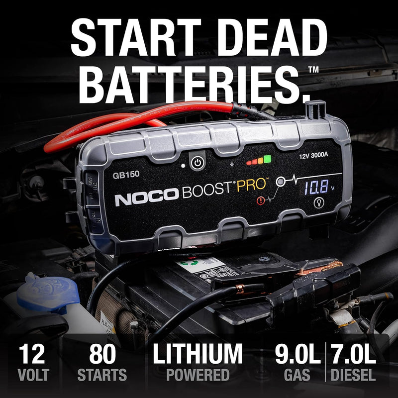 NOCO Boost Pro GB150 3000A 12V UltraSafe Portable Lithium Jump Starter - Brand New