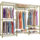 VIPEK V5 Heavy Duty Clothes Rack, Freestanding Modular Closet System - Gold - Brand New
