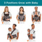 Contours Baby Carrier Newborn to Toddler Journey 5 Position - Carbon Gray - Like New