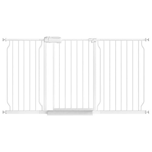 Fairy Baby Extra Wide Baby Gate for Dogs Pressure Monuted W046WHITE - White - Like New