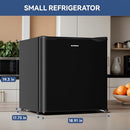 BANGSON 1.7 Cu.Ft Mini Fridge with Freezer for Dorm Office,Black - Brand New