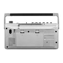 VICTROLA SPEC VICTROLA BOOMBOX AM/FM RADIO - SILVER - Brand New