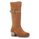 Vintage Foundry Co. Naomi Women’s Combat Suede Knee-Higth Boot Tan/Cooper 5.5UK - Brand New