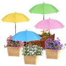 TRYLY PLANT UMBRELLAS FOR OUTDOOR GARDEN UMBRELLA 4 PC - YELLOW,PINK,BLUE,GREEN - Like New