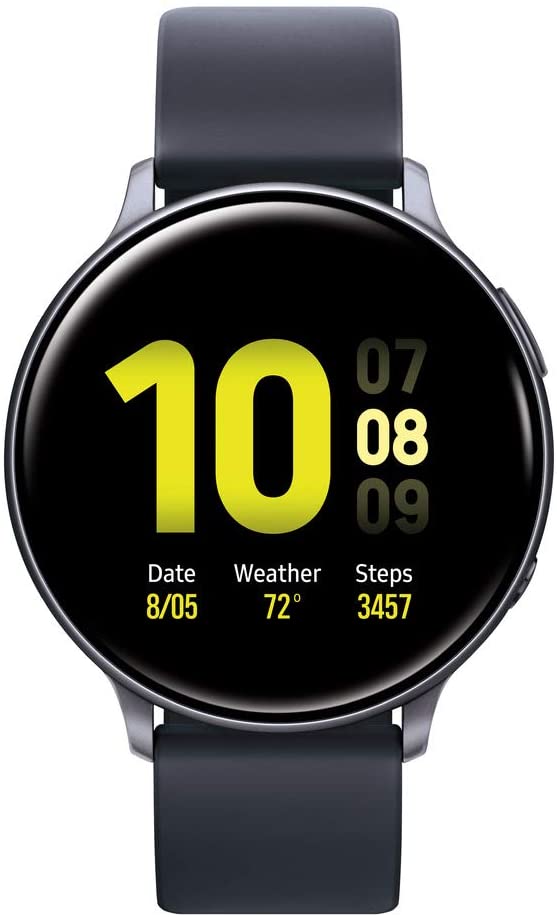 For Parts: Samsung Galaxy Watch Active2 44mm GPS Black SM-R820NZKCXAR CRACKED SCREEN