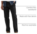 10ZM3CSDD WRANGLER AUTHENTICS MEN JEAN COMFORT RELAXED 40X34 DARK DENIM NEW - Brand New