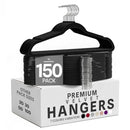 Utopia Home Velvet Hangers, Black, 150 Pack - B07SN3H5S7 - Brand New