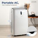SereneLife Portable Air Conditioner, 14000 BTU (ASHRAE) SLPAC406W - White - Like New