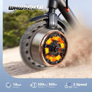 WAWSCOTE ELECTRIC SCOOTERS 500W MOTOR, 18/21 MAX MPH, 21 MILES RANGE - BLACK - Like New