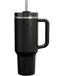 STANLEY QUENCHER H2.0 TUMBLER WITH HANDLE, STRAW 40 OUNCE - BLACK 2.0 - Brand New