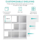Best Choice Products 9-Cube Storage Organizer 11in Shelf Opening - White - Brand New