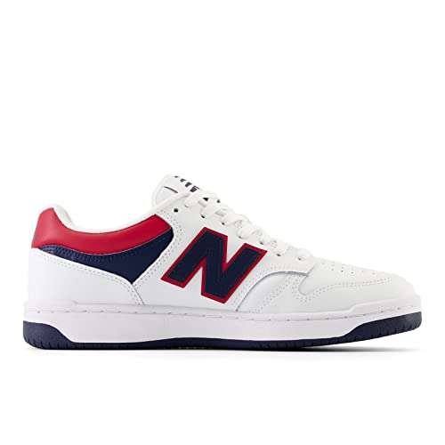 New Balance BB480LNR Basketball Shoe White/Natural Indigo/Team Red Size 18 - Like New