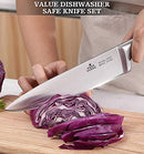 Knife Block Set, ENOKING 8 Pieces Kitchen Knife Set - B08FWYMQLJ - Black - Brand New