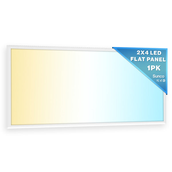SUNCO LED CEILING PANEL LIGHT 50W/40W/30W 2X4 6500 LUMENS - WHITE - Like New