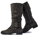 Luoika Women's Extra Wide Calf Slouchy Boots Black, Size 10XW - Like New