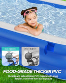 Inflatable Pool with Pump for Kids and Adults 120 x 72 x 22 Full-Sized Thickened - Brand New
