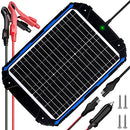 SUNER POWER 20W 12V SOLAR BATTERY TRICKLE CHARGER BUILT-IN INTELLIGENT - NAVY - Like New
