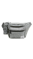 HERSCHEL SEVENTEEN WAIST PACK RAVEN CROSSHATCH 3.5L - GRAY - Like New