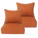 ununon Chairs Cushions Deep Seat Chair Cushions Patio Set of 2 - Rust Red - Brand New