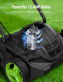 SWIPESMITH 13" 12 AMP ELECTRIC DETHATCHER SCARIFIER FOLDABLE HANDLE - GREEN - Like New